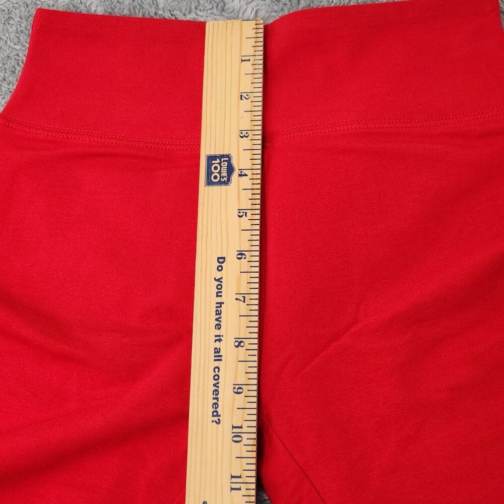 Wild Fable Fashion Leggings Womens XS Red‎ High-Waisted Cotton Workout Stretch - Picture 9 of 11